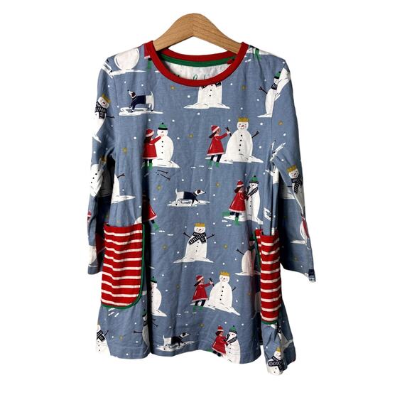 Mini Boden Snowman Tunic 7-8 - Picture 1 of 5